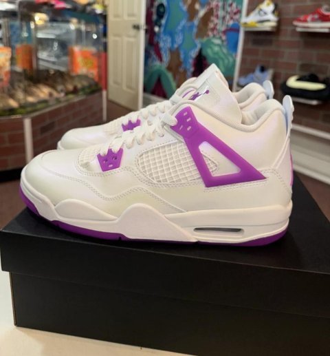 Hyper Violet Retro Court-Inspired Sneakers