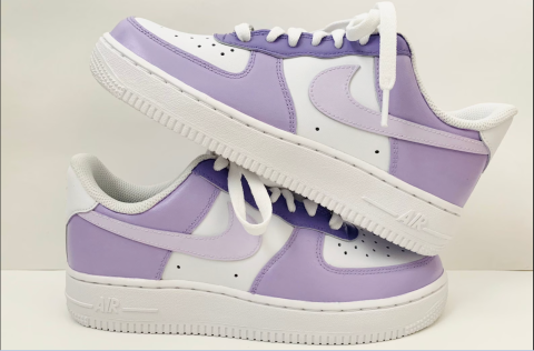 Purple Custom Low-Top Sneakers for Women and Men
