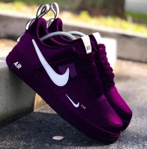 Purple Custom Low-Top Sneakers in Premium Leather