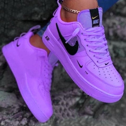 Purple Custom Sneakers in Classic Low-Top Style