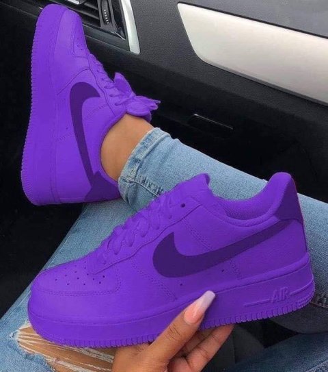 Purple Custom Low-Top Sneakers for Everyday Style