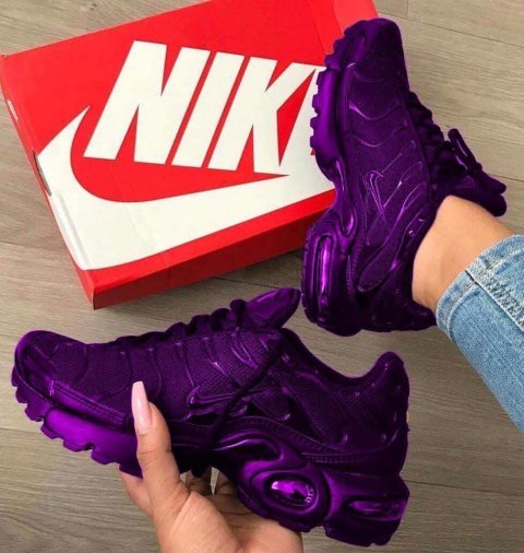 Custom Purple Cushion Sole Sneakers for Everyday Comfort